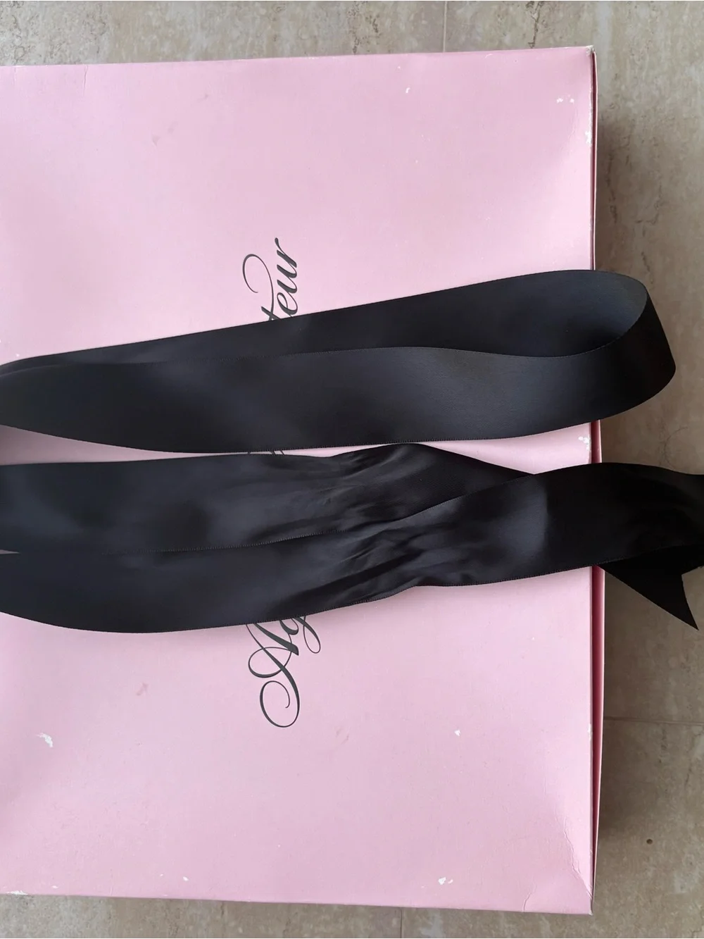 Agent Provocateur Black Sheer Floral Lace Bra & Brief Set 32C